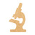 Microscope Wood Cutout for Crafts, Unfinished Baltic Birch Craft Shape