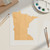 Unfinished Minnesota Wood Cutout for Door Hangers, Seasonal Decor and Paint Parties, Baltic Birch Craft Blank
