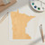 Minnesota Wood Cutout for Crafts, Unfinished Baltic Birch Craft Shape