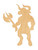 Unfinished Minotaur Wood Cutout for Door Hangers, Seasonal Decor and Paint Parties, Baltic Birch Craft Blank