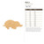 Mole 2 Wood Cutout for Crafts, Unfinished Baltic Birch Craft Shape