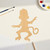 Unfinished Monkey 4 Wood Cutout for Door Hangers, Seasonal Decor and Paint Parties, Baltic Birch Craft Blank