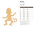 Unfinished Monkey 4 Wood Cutout for Door Hangers, Seasonal Decor and Paint Parties, Baltic Birch Craft Blank