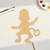 Unfinished Monkey 4 Wood Cutout - Unfinished Baltic Birch Craft Shape