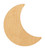 Unfinished Moon 1 Wood Cutout for Door Hangers, Seasonal Decor and Paint Parties, Baltic Birch Craft Blank