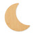 Unfinished Moon 1 Wood Cutout - Unfinished Baltic Birch Craft Shape
