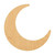 Unfinished Moon 2 Wood Cutout for Door Hangers, Seasonal Decor and Paint Parties, Baltic Birch Craft Blank