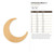 Unfinished Moon 2 Wood Cutout - Unfinished Baltic Birch Craft Shape