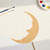 Moon 3 Wood Cutout for Crafts, Unfinished Baltic Birch Craft Shape