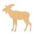 Unfinished Moose 1 Wood Cutout - Unfinished Baltic Birch Craft Shape