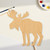 Unfinished Moose 2 Wood Cutout - Unfinished Baltic Birch Craft Shape