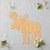 Unfinished Moose 2 Wood Cutout - Unfinished Baltic Birch Craft Shape