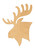 Unfinished Moose Head Wood Cutout for Door Hangers, Seasonal Decor and Paint Parties, Baltic Birch Craft Blank