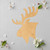 Unfinished Moose Head Wood Cutout for Door Hangers, Seasonal Decor and Paint Parties, Baltic Birch Craft Blank