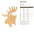 Unfinished Moose Head Wood Cutout for Door Hangers, Seasonal Decor and Paint Parties, Baltic Birch Craft Blank
