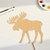 Unfinished Moose Wood Cutout - Unfinished Baltic Birch Craft Shape