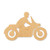 Unfinished Motor Cycle Wood Cutout - Unfinished Baltic Birch Craft Shape