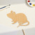 Unfinished Mouse 2 Wood Cutout - Unfinished Baltic Birch Craft Shape