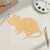 Mouse 2 Wood Cutout for Crafts, Unfinished Baltic Birch Craft Shape