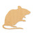 Unfinished Mouse Wood Cutout - Unfinished Baltic Birch Craft Shape