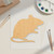 Unfinished Mouse Wood Cutout - Unfinished Baltic Birch Craft Shape