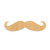 Unfinished Moustache Wood Cutout - Unfinished Baltic Birch Craft Shape