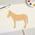Unfinished Mule Wood Cutout - Unfinished Baltic Birch Craft Shape