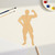 Unfinished Muscle Man Wood Cutout for Door Hangers, Seasonal Decor and Paint Parties, Baltic Birch Craft Blank