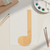 Unfinished Music Note 4 Wood Cutout - Unfinished Baltic Birch Craft Shape