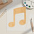 Unfinished Music Note 5 Wood Cutout for Door Hangers, Seasonal Decor and Paint Parties, Baltic Birch Craft Blank