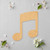Unfinished Music Note 5 Wood Cutout - Unfinished Baltic Birch Craft Shape