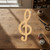 Unfinished Music Note 6 Wood Cutout for Door Hangers, Seasonal Decor and Paint Parties, Baltic Birch Craft Blank