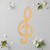 Unfinished Music Note 6 Wood Cutout for Door Hangers, Seasonal Decor and Paint Parties, Baltic Birch Craft Blank