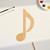 Unfinished Musical Note Wood Cutout for Door Hangers, Seasonal Decor and Paint Parties, Baltic Birch Craft Blank
