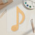 Unfinished Musical Note Wood Cutout - Unfinished Baltic Birch Craft Shape