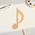 Musical Note Wood Cutout for Crafts, Unfinished Baltic Birch Craft Shape