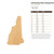 Unfinished New Hampshire Wood Cutout - Unfinished Baltic Birch Craft Shape