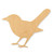 Unfinished Nightingale Wood Cutout - Unfinished Baltic Birch Craft Shape