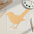 Nightingale Wood Cutout for Crafts, Unfinished Baltic Birch Craft Shape