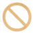 Unfinished No Sign Wood Cutout for Door Hangers, Seasonal Decor and Paint Parties, Baltic Birch Craft Blank