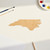 Unfinished North Carolina Wood Cutout for Door Hangers, Seasonal Decor and Paint Parties, Baltic Birch Craft Blank