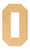 Unfinished Number 0 Wood Cutout for Door Hangers, Seasonal Decor and Paint Parties, Baltic Birch Craft Blank