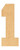 Unfinished Number 1 Wood Cutout for Door Hangers, Seasonal Decor and Paint Parties, Baltic Birch Craft Blank