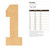 Unfinished Number 1 Wood Cutout for Door Hangers, Seasonal Decor and Paint Parties, Baltic Birch Craft Blank
