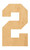 Unfinished Number 2 Wood Cutout for Door Hangers, Seasonal Decor and Paint Parties, Baltic Birch Craft Blank