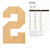 Unfinished Number 2 Wood Cutout for Door Hangers, Seasonal Decor and Paint Parties, Baltic Birch Craft Blank