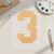 Unfinished Number 3 Wood Cutout for Door Hangers, Seasonal Decor and Paint Parties, Baltic Birch Craft Blank