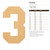 Unfinished Number 3 Wood Cutout for Door Hangers, Seasonal Decor and Paint Parties, Baltic Birch Craft Blank