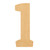 Number 3 Wood Cutout for Crafts, Unfinished Baltic Birch Craft Shape