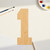 Number 4 Wood Cutout for Crafts, Unfinished Baltic Birch Craft Shape